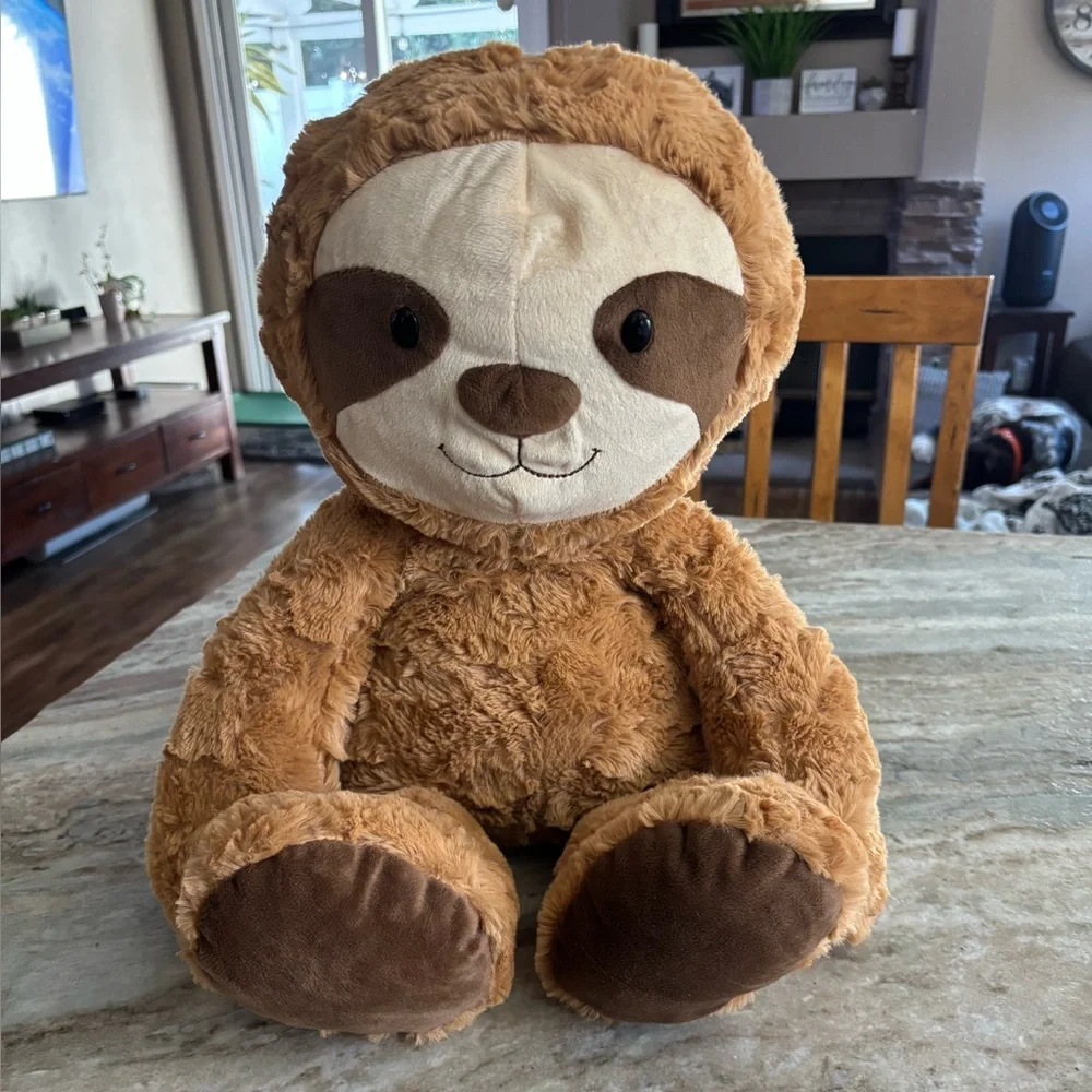 Adorable Brown Sloth Plush Toy